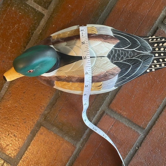 Duck Decoy Or Table Figurine Vintage Ceramic Nice Realistic Painted - Picture 5 of 9